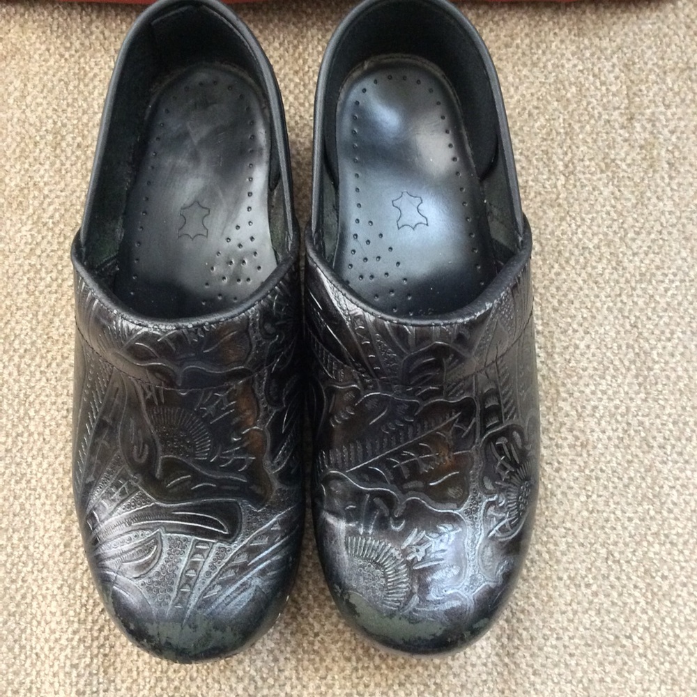COPY - Dansko Leather Embossed Clogs
